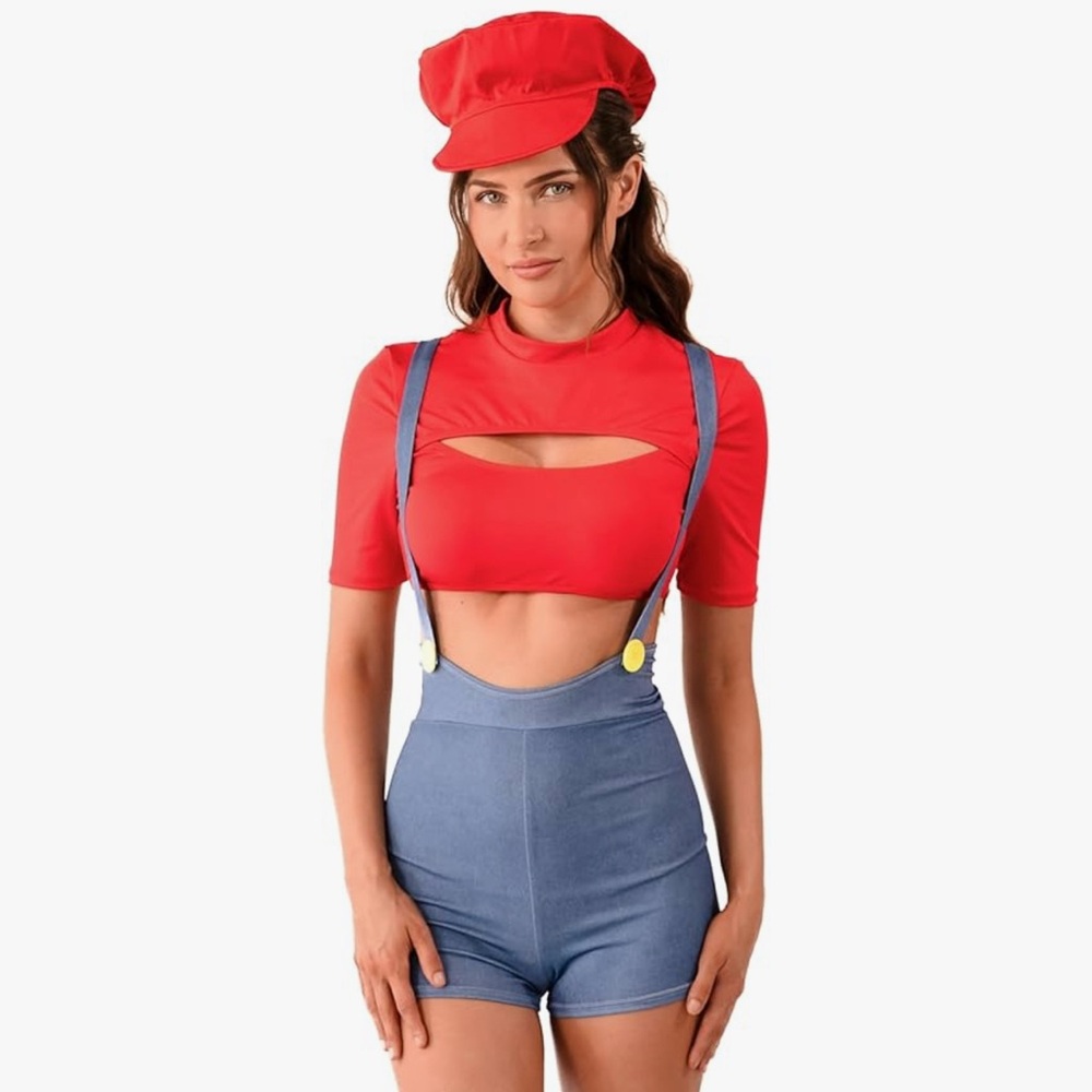 Mario/Sexy Plumber Costume - Picture 1 of 3